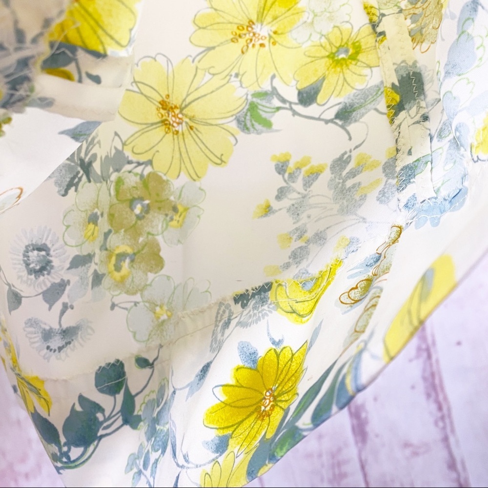 Vintage Handmade Floral Print Empire Cut Tie Maxi Dress XS - Picture 13 of 15